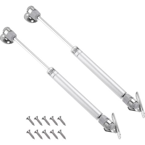 Ressort hydraulique à gaz, 120 N/12 kg, adapté aux charnières de portes d'armoires de cuisine, 2 pièces (1/5)