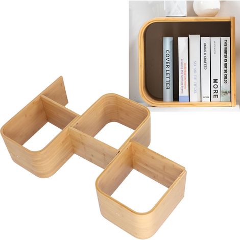 Étagère en forme de S, étagère de rangement sur pied, étagère à grille, bibliothèque créative pour salon, étagère incurvée pour fenêtre en baie, étagère à 3 niveaux (1/5)