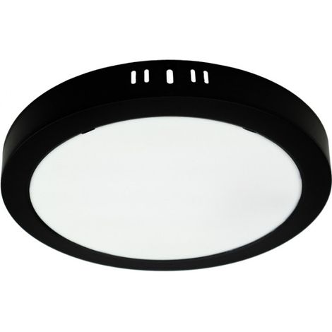 Spot encastré LED N/T circulaire 24W 4000K noir DL-1 (1/5)