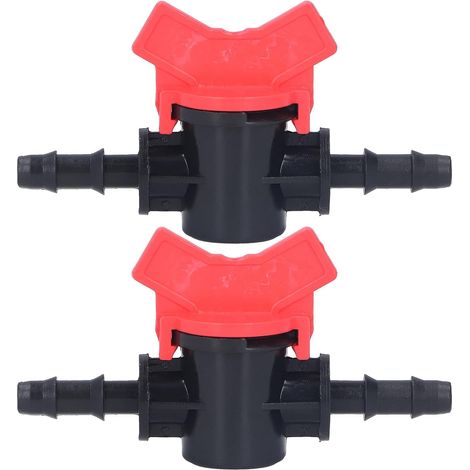 Lot de 2 Vannes de Régulation de Débit Manuelles 8 mm 4 mm 3,5 mm pour Système d'Irrigation de Jardin et Arrosage Automatique (1/5)