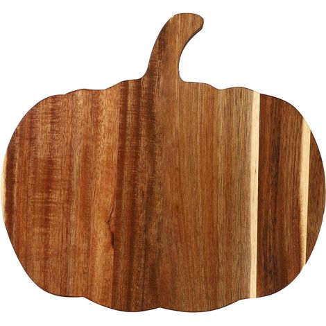 Planche à Découper en Bois Forme Citrouille D'halloween, Planche Charcuterie avec Poignée Idéale pour la Préparation Repas Découpe et Décoration de Cuisine Automnale Indispensable Halloween