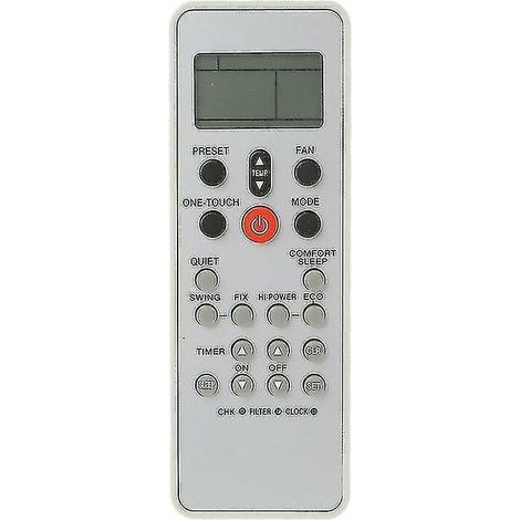 Télécommande climatiseur Toshiba WC-L03SE – Matériau ABS – Taille 15.7 x 5.1 x 1.5 cm – Utilisation intuitive à distance (1/3)