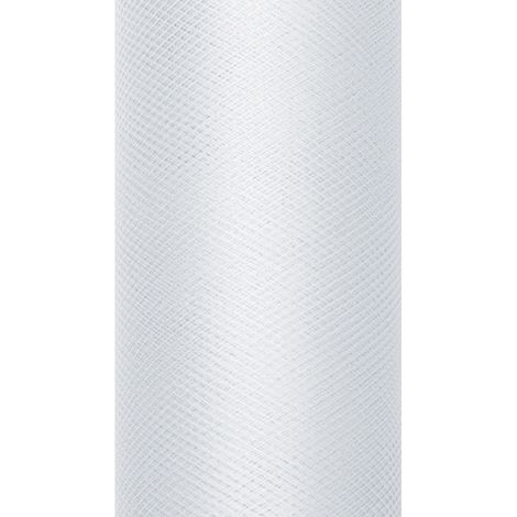 Tul liso, gris claro, 15 cm x 9 m, 1 unidad. (1/4)