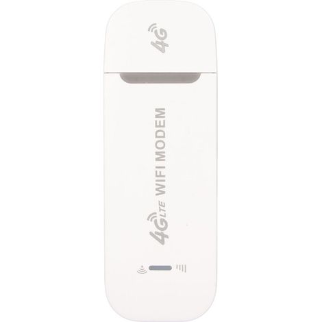 4G-WLAN-Router (150 Mbit/s) mit SIM-Kartensteckplatz, unterstützt bis zu 10 Geräte, Plug-and-Play-fähiger 4G-LTE-USB-Dongle, weiß, für Büro, Reisen und Zuhause (1/5)