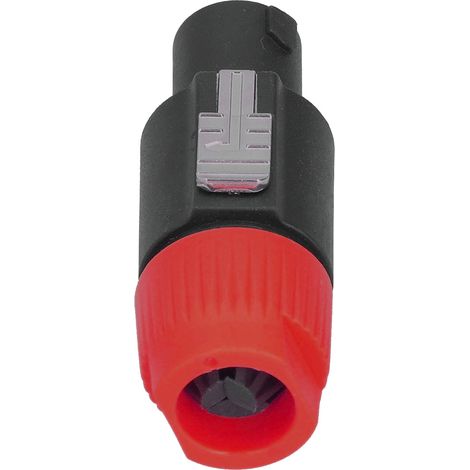 Connecteur Enceinte 4 Broches Twist Lock, 4 Pièces CNL4FC Rouge, Fiche Audio Amplificateur Verrouillage, Prise Parleur Haute Fidélité, Connecteur Câble Puissance (1/5)