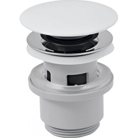Bouchon Clic-clac - Lavabo Avec Trop-plein - Filetage 54 Mm - Blanc - Rond - 1 Pièce