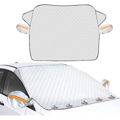 Pare Soleil Voiture, Couverture Pare-Brise Voiture Bâche Pare Soleil Voiture Avant Protection 8 Magnétique Pliable Housse de Pare Brise pour Plupart des Véhicules Anti UV Isolation la Chaleur,couleur