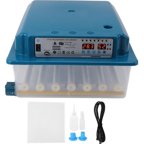 36 pièces Incubateur d'œufs électrique simple, thermostat automatique complet pour poulets, canards, oiseaux, prise US 110V (1/5)