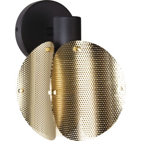 OSRAM OSRAM DECOR Applique murale Globe Plié E27, Or, Acier électroplaqué, Industriel, Textile, Câble de 1,6m