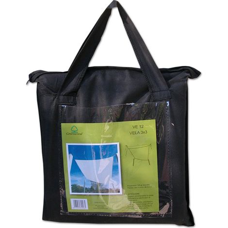 Voile d'ombrage carrée écru 3 m