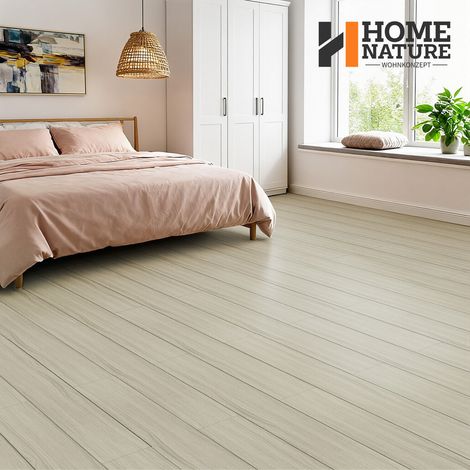Dalles de sol PVC auto-adhésives 36 pcs – 5 m² – Aspect bois chêne naturel clair – Imperméables – Pose facile sans outils – Home Nature Wohnkonzept (1/5)