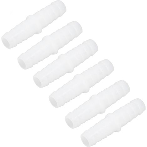 10 Stück Kunststoff-Schlauchanschlussstücke, gerade, gleichschenklige Schlauchverbinder, Verbindungsstücke, Adapter, 9-9 mm (1/5)