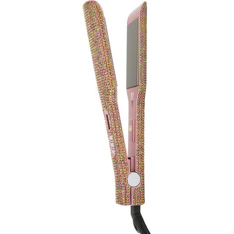 Lisseur et boucleur de cheveux 2-en-1, chauffage MCH multi-niveaux, fer à friser professionnel doré rose pour salon ou usage domestique, prise UE 220V (1/5)