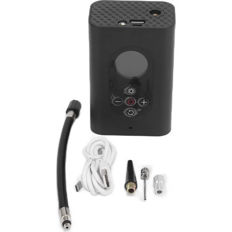 Intelligente, kabellose, tragbare elektrische Hochdruck-Luftpumpe mit USB-Aufladung, LCD-Bildschirm und LED-Beleuchtung. (1/5)