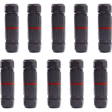 10pcs IP68 waterproof electrical cable connector 3 pin waterproof female plug external socket YMYNY waterproof cable connector (1/4)