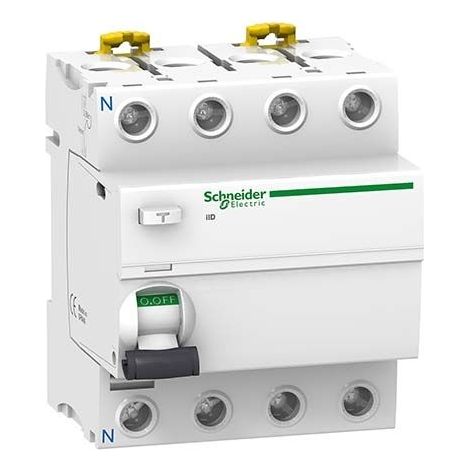 Acti9, iID interrupteur différentiel 4P 63A 30mA type AC  - A9R41463 (1/2)