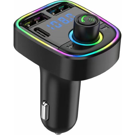 Émetteur FM pour voiture, accessoires auto, adaptateur sans fil Bluetooth pour la musique (1/5)