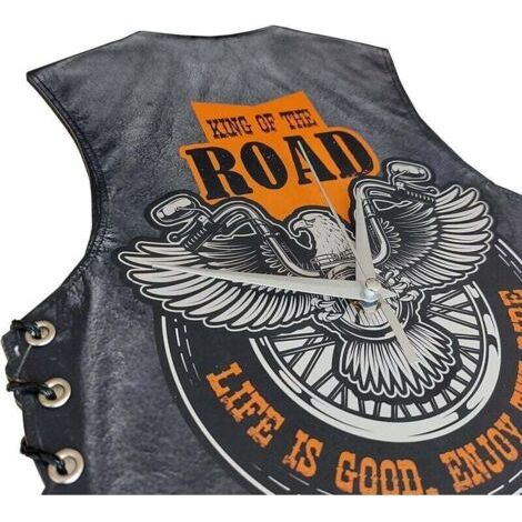 QORVA-Cadeau moto Harley Davidson horloge murale pendule horloge murale Art mural hommes et femmes cadeau en bois suspendu