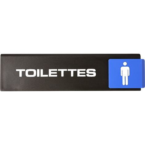 Plaque de porte Toilettes hommes - Europe Access 175x45mm - 4261423