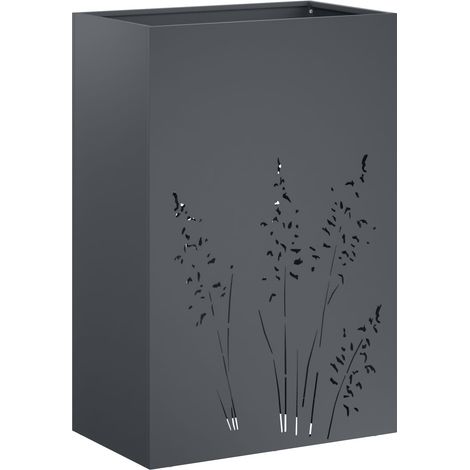 vidaXL Macetero de Jardín Gris antracita 50 x 30 x 75 cm (1/2)