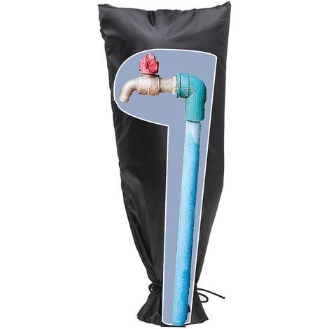 Juego de 1 funda protectora para grifos de jardín exteriores, protección contra heladas para invierno, protección contra heladas para grifos de jardín, T (1/4)
