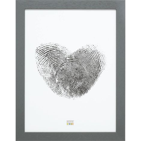 Cadre Photo Large Bois Gris 60 x 80 cm (1/5)