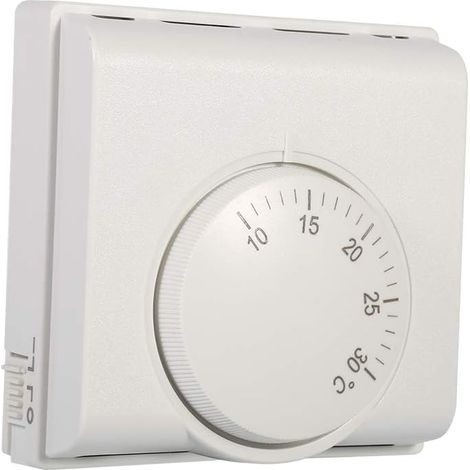 1 Thermostat Mécanique, Interrupteur Marche Arrêt, Réglage 10-30°C, Pour Climatisation Centrale, Maison Hôtel (1/5)