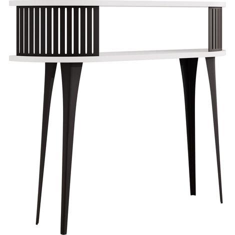 Consola Vitum, Negro + Blanco, 89x100x25cm
