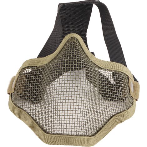 Protection Faciale en Acier Mesh Design Frais 54-62cm pour Activités Extérieures Vert (1/5)