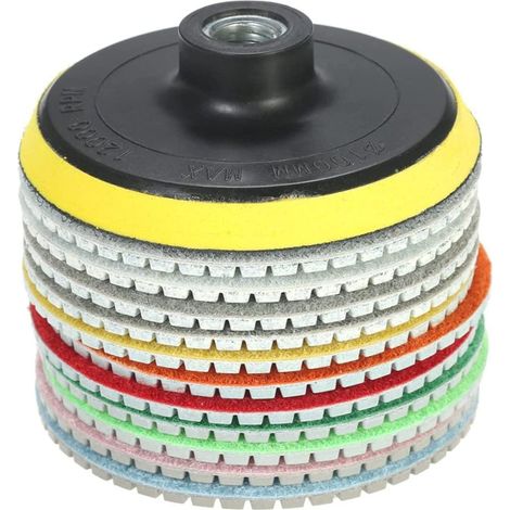 Disque De Polissage Diamant - Pour Carrelage Béton Et Pierre - 125 mm - 5 Pièces (1/5)