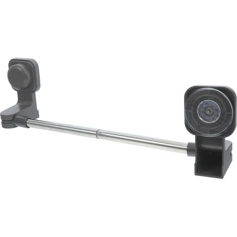 Barre porte-servie 60 cm, en acier inoxydable monocouche, sans perçage (1/5)