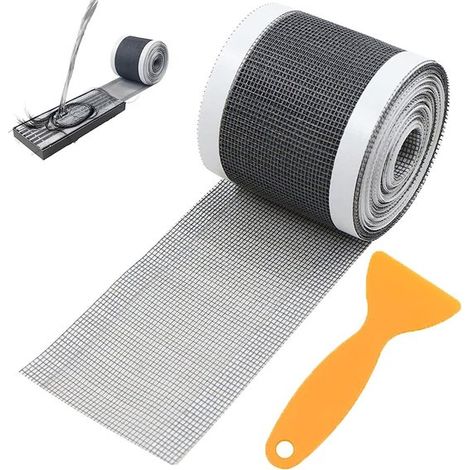 Adesivi autoadesivi per scarichi a pavimento，raccogli capelli per scarichi，scarichi per doccia，filtri per scarichi per bagno，70 mm x 10 m (1/4)