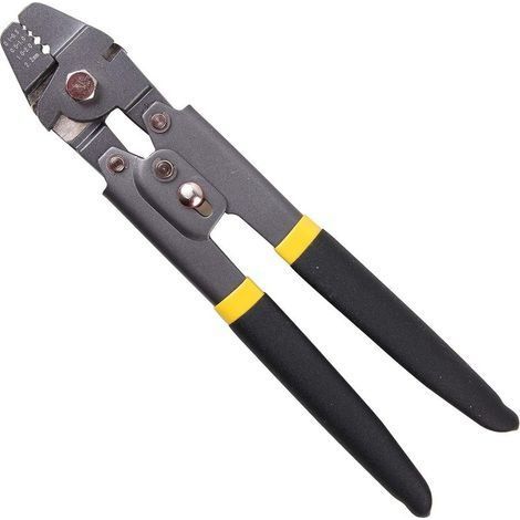 Pince à sertir de pêche Pince à sertir en acier inoxydable robuste Pince à pêche Coupe-manchons intégrés, sertissage 4 tailles (1/4)