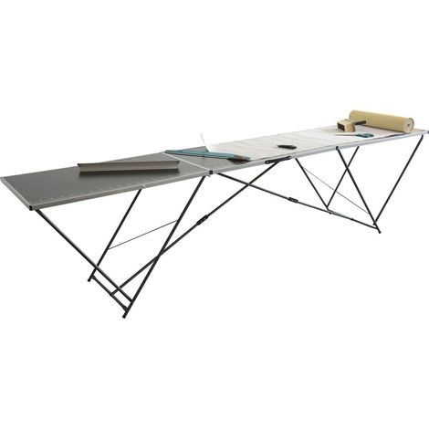 Lehnartz Tapeziertisch Mehrzwecktisch Aluminium Untergestell 300 x 60 x 78 cm