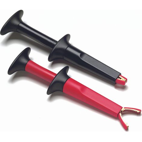 Fluke AC220 juego de pinzas cocodrilo rojo y negro