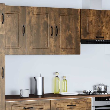 Maison Exclusive - Pensile da Cucina Kalmar Rovere Fumo in Legno Multistrato