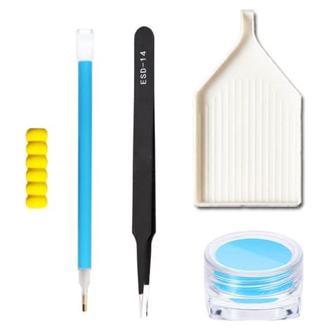 Kit d'accessoires et d'outils pour peinture diamant, blanc, taille unique (1/5)