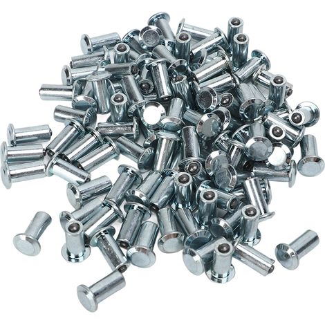 Lot de 100 clous de pneu antidérapants robustes pour quad, SSV, chariot élévateur et véhicule tout-terrain, argentés, 14 mm (1/5)