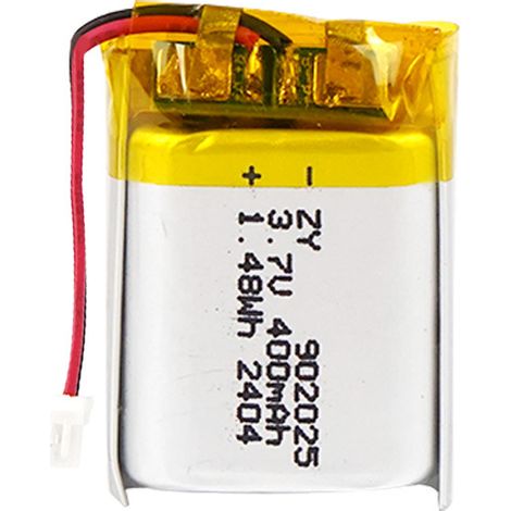 3.7V polymer lithium battery 902025, 400mAh, for remote control, suitable for smartwatch lithium batteries (1/5)