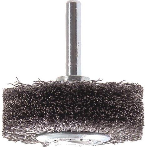 Lessmann Wire Wheel Brush with Shank (50 x 20mm), 0.30 Steel Wire for Surface Cleaning and Rust Removal (1/3)