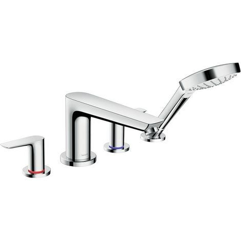 Hansgrohe Talis E - Grifo para borde de bañera, instalación de 4 orificios, cromo 71748000 (1/3)