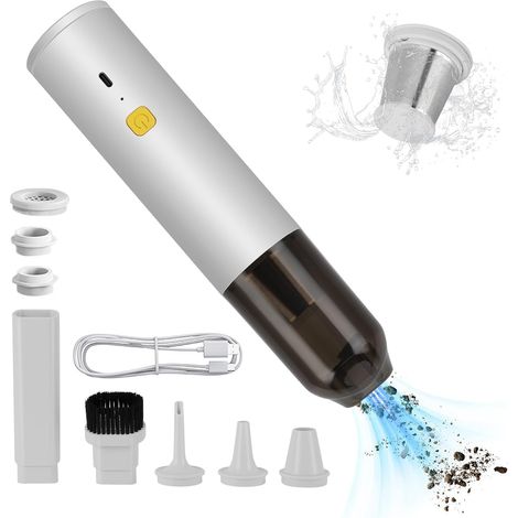 Ej.Life Kabelloser Handstaubsauger 14000pa, 6000mAh, Tragbar, 2 Saugstufen, 30min Autonomía, Für Auto und Zuhause, Mit Multifunktionszubehör, USB-C Wiederaufladbar (1/5)