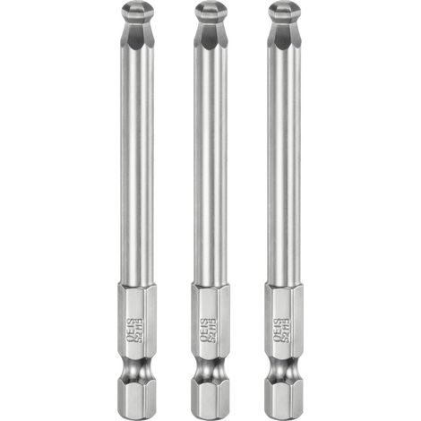 Embout Tournevis Hexagonal Sphérique Ensemble 5mm 75mm 3pcs (1/5)