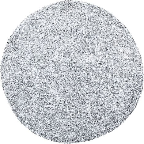 Shaggy Rug DEMRE Grey ø 140 cm (1/5)