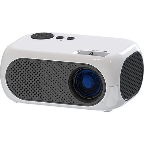 Mini proiettore Full HD, proiettore LED portatile per uso domestico, bianco (1/2)