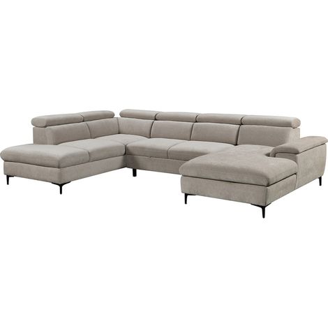 LEON FABRIC PULL OUT CORNER SOFA BED (1/5)