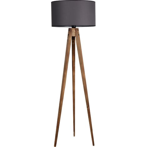 Lámpara de pie, lámpara de pie, iluminación de salón. Lamp Marrón Gris (1/4)