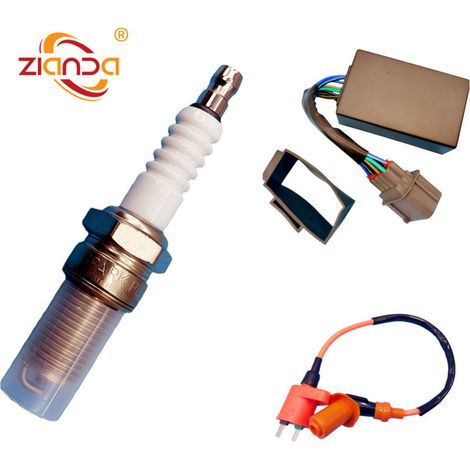 Allumeur de moto 30400-HM5-506, relais, redresseur, bougie d'allumage pour TRX300 kit allumeur, relais et redresseur Honda TRX300. (1/4)