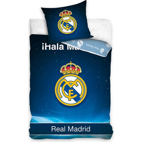 Parure de lit en coton Real Madrid Football 140 x 200 cm Mbappé (1/2)