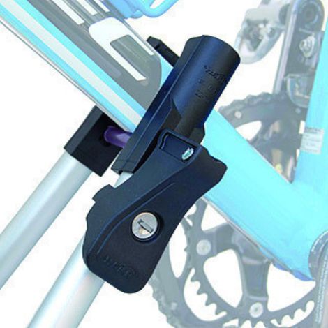 Porte-vélos de toit HAKR SPEED ALU en aluminium argenté + cadenas (1/4)